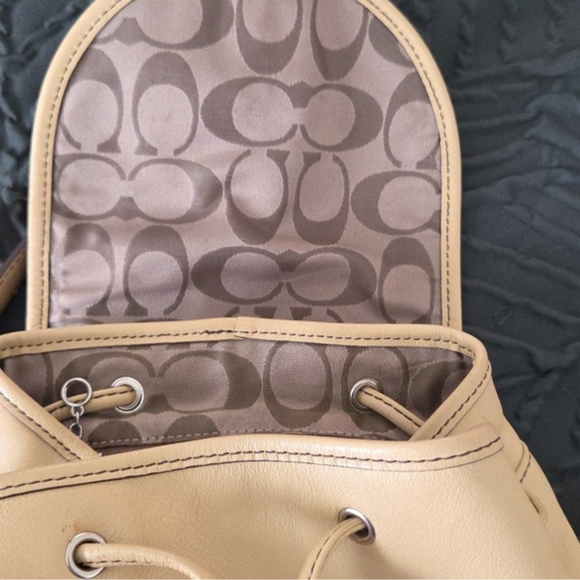 Coach Legacy Leather Drawstring Backpack - Picture 10 of 16